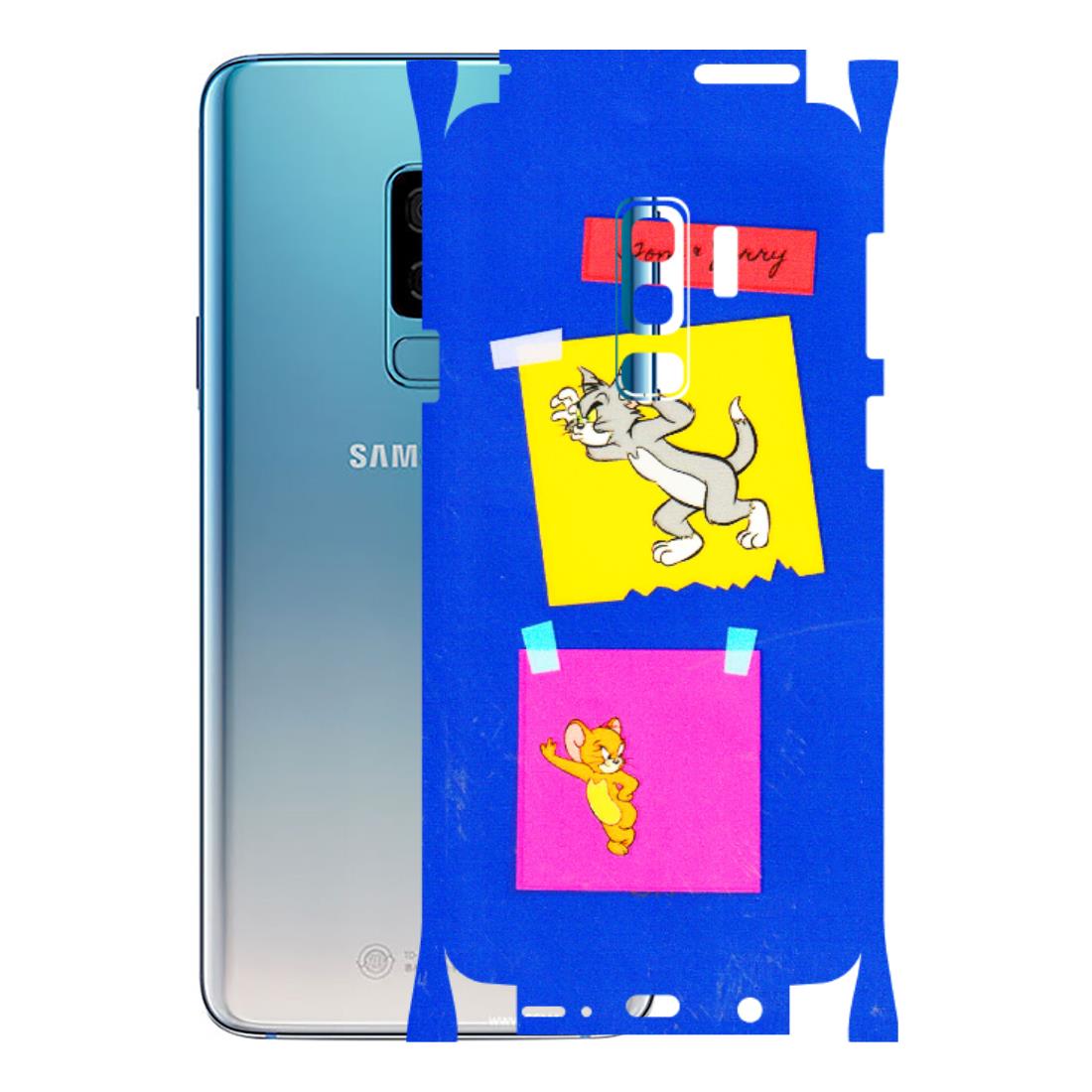 Samsung A/S Series Phone Skins (All Models) - Tom N Jerry Sticky Notes - 3D Embossed Finish (L-88) Samsung Galaxy S9 Plus