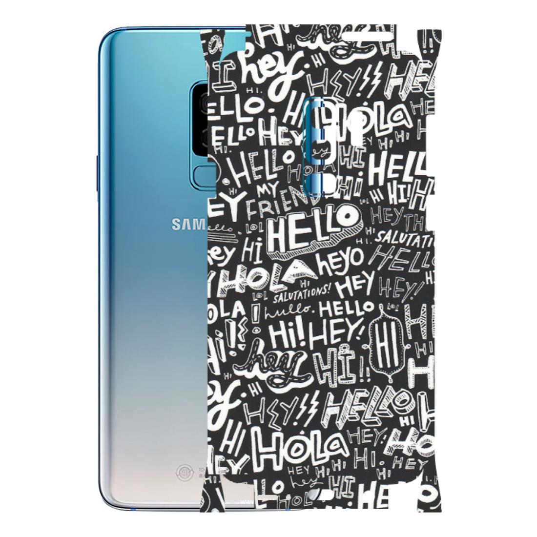 Samsung A/S Series Phone Skins (All Models) - Hi Hello Doodles - Matte Finish (M-25) Samsung Galaxy S9 Plus