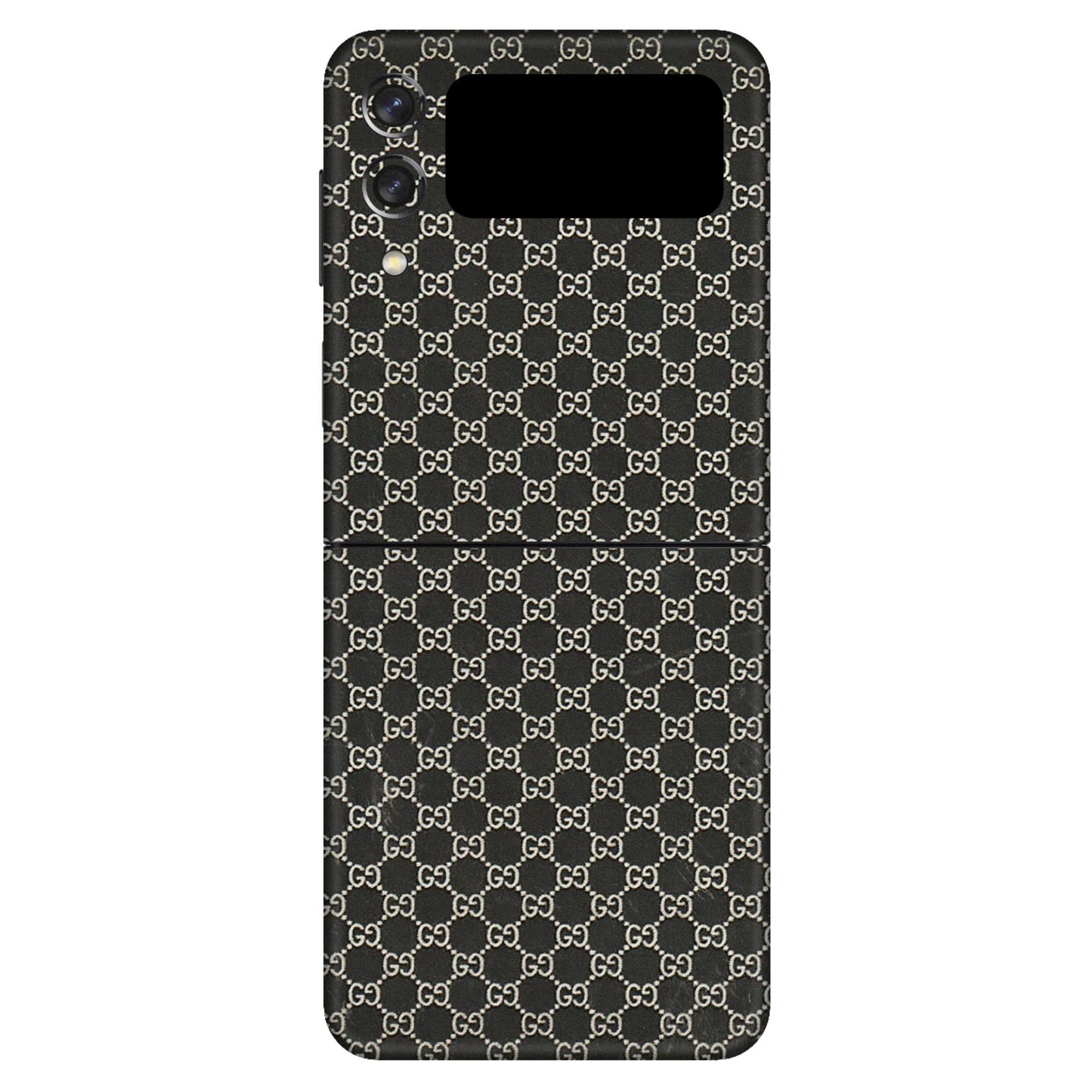 Samsung M/F/Note/Flip and C Phone Skins (All Models) - Black G Print - 3D Embossed Finish (L-109) Samsung Galaxy Z Flip 3 (5G)