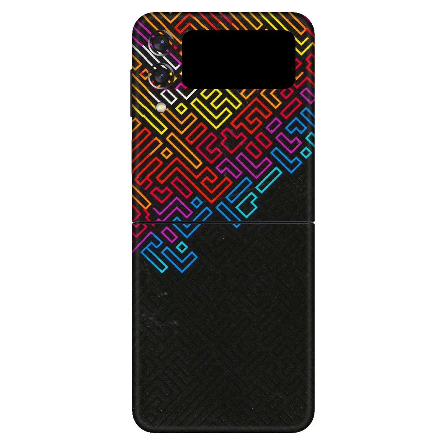 Samsung M/F/Note/Flip and C Phone Skins (All Models) - Dotme Pattern Art - 3D Embossed Finish (L-121) Samsung Galaxy Z Flip 3 (5G)