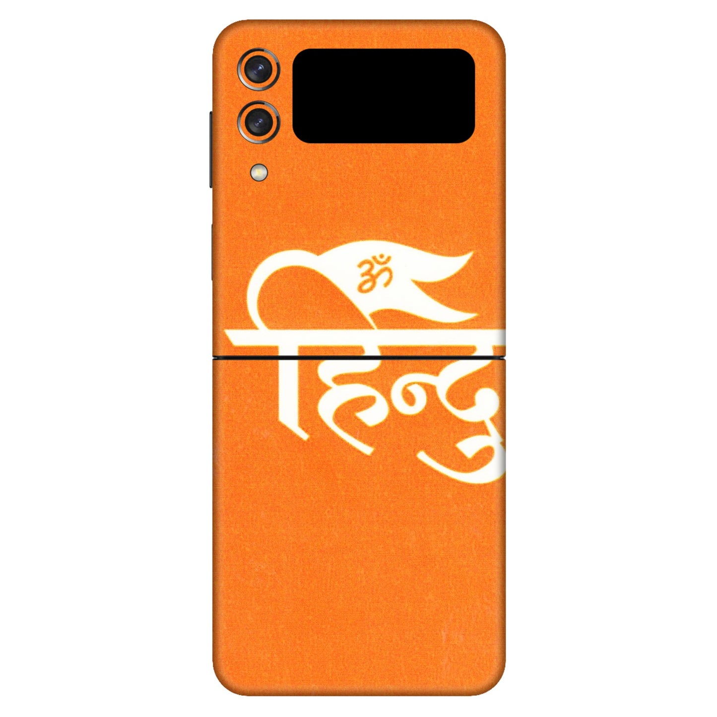 Samsung M/F/Note/Flip and C Phone Skins (All Models) - Hindu Kesari - 3D Embossed Finish (L-154) Samsung Galaxy Z Flip 3 (5G)