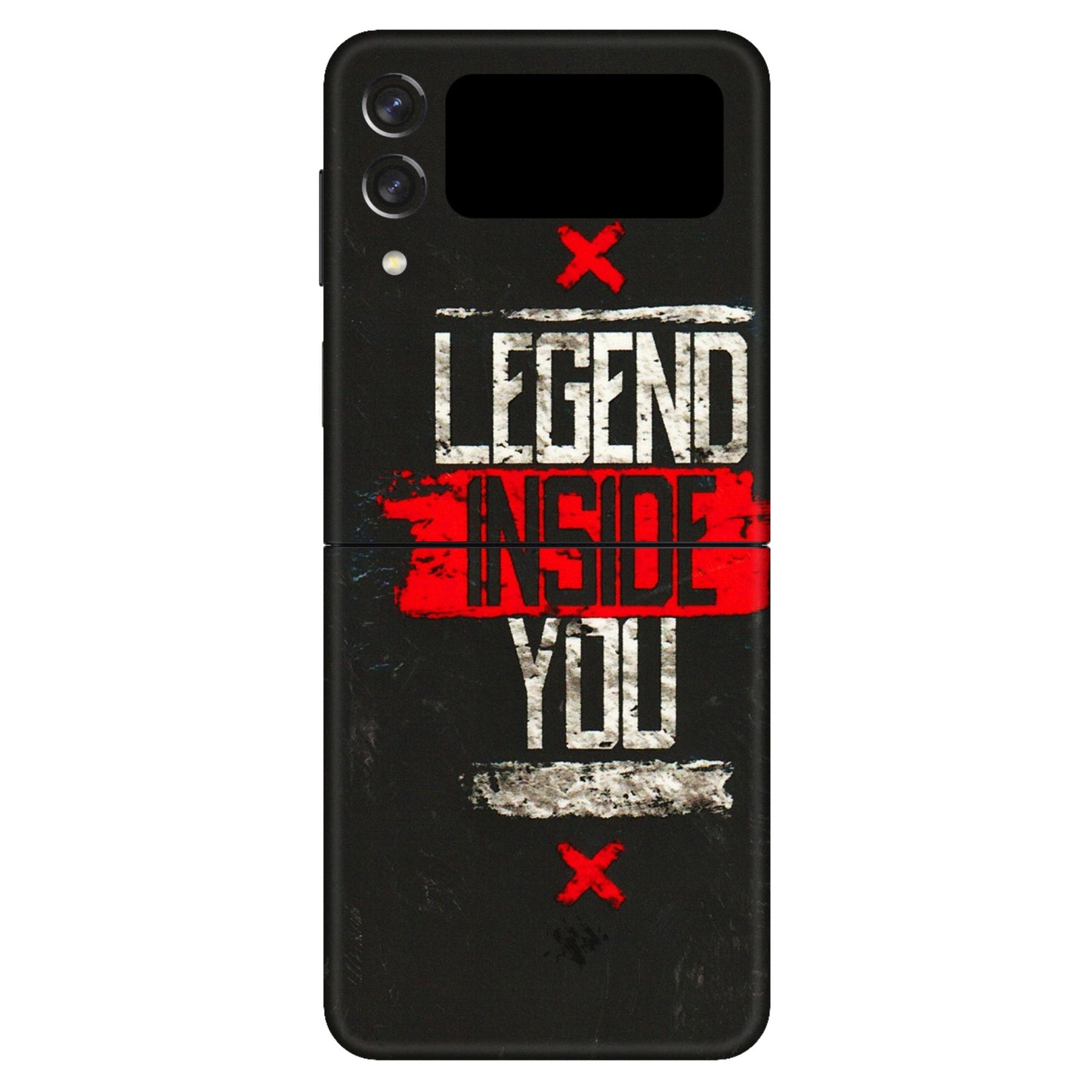 Samsung M/F/Note/Flip and C Phone Skins (All Models) - Legend Inside You - 3D Embossed Finish (L-186) Samsung Galaxy Z Flip 3 (5G)