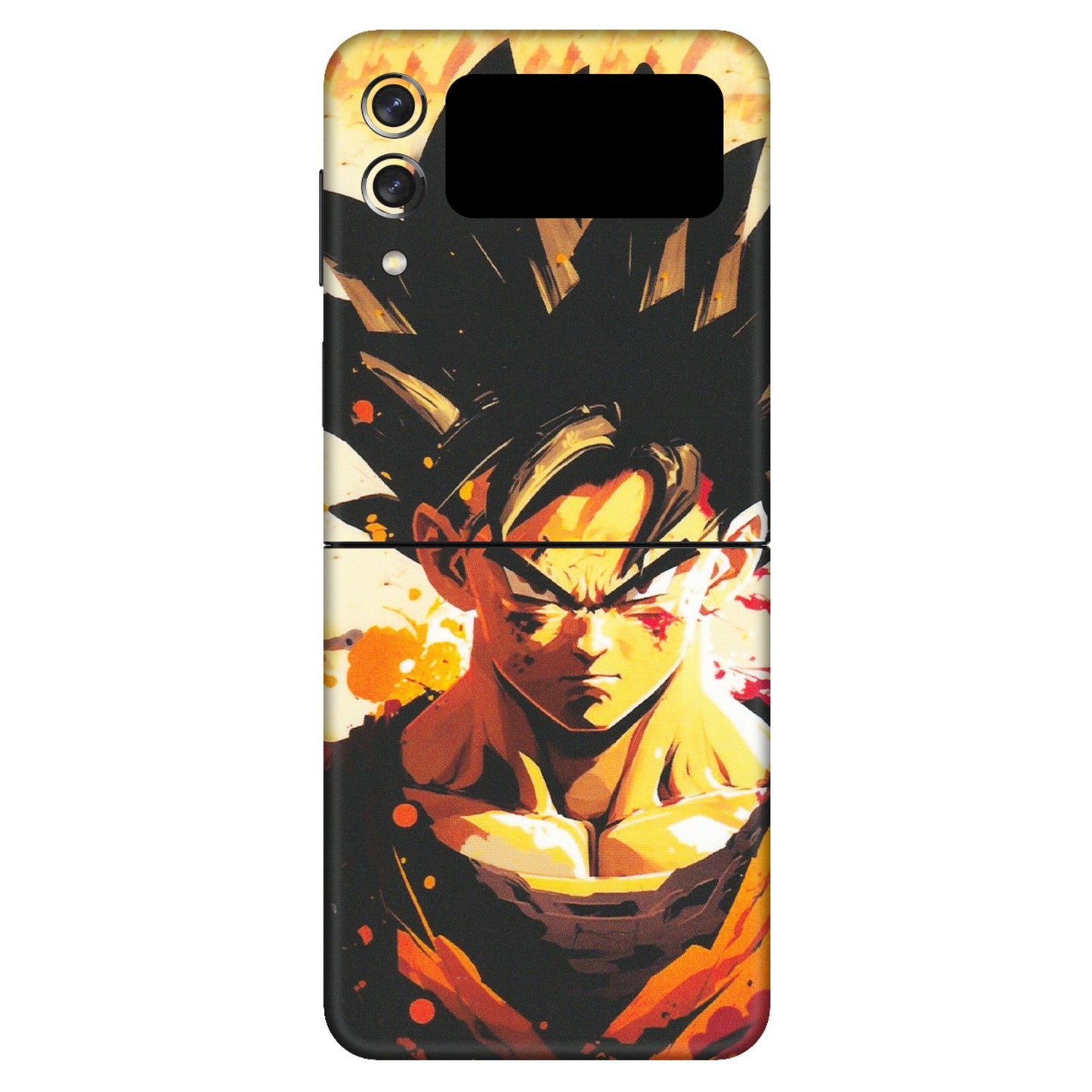 Samsung M/F/Note/Flip and C Phone Skins (All Models) - Angry Goku - Matte Finish (M-12) Samsung Galaxy Z Flip 3 (5G)