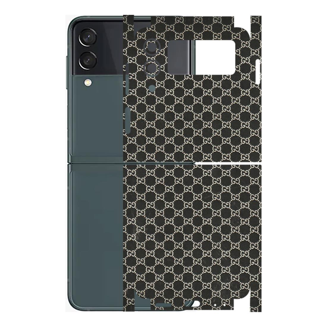Samsung M/F/Note/Flip and C Phone Skins (All Models) - Black G Print - 3D Embossed Finish (L-109) Samsung Galaxy Z Flip 3 (5G)