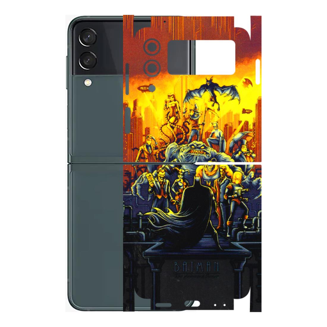 Samsung M/F/Note/Flip and C Phone Skins (All Models) - Games Doodles - 3D Embossed Finish (L-24) Samsung Galaxy Z Flip 3 (5G)