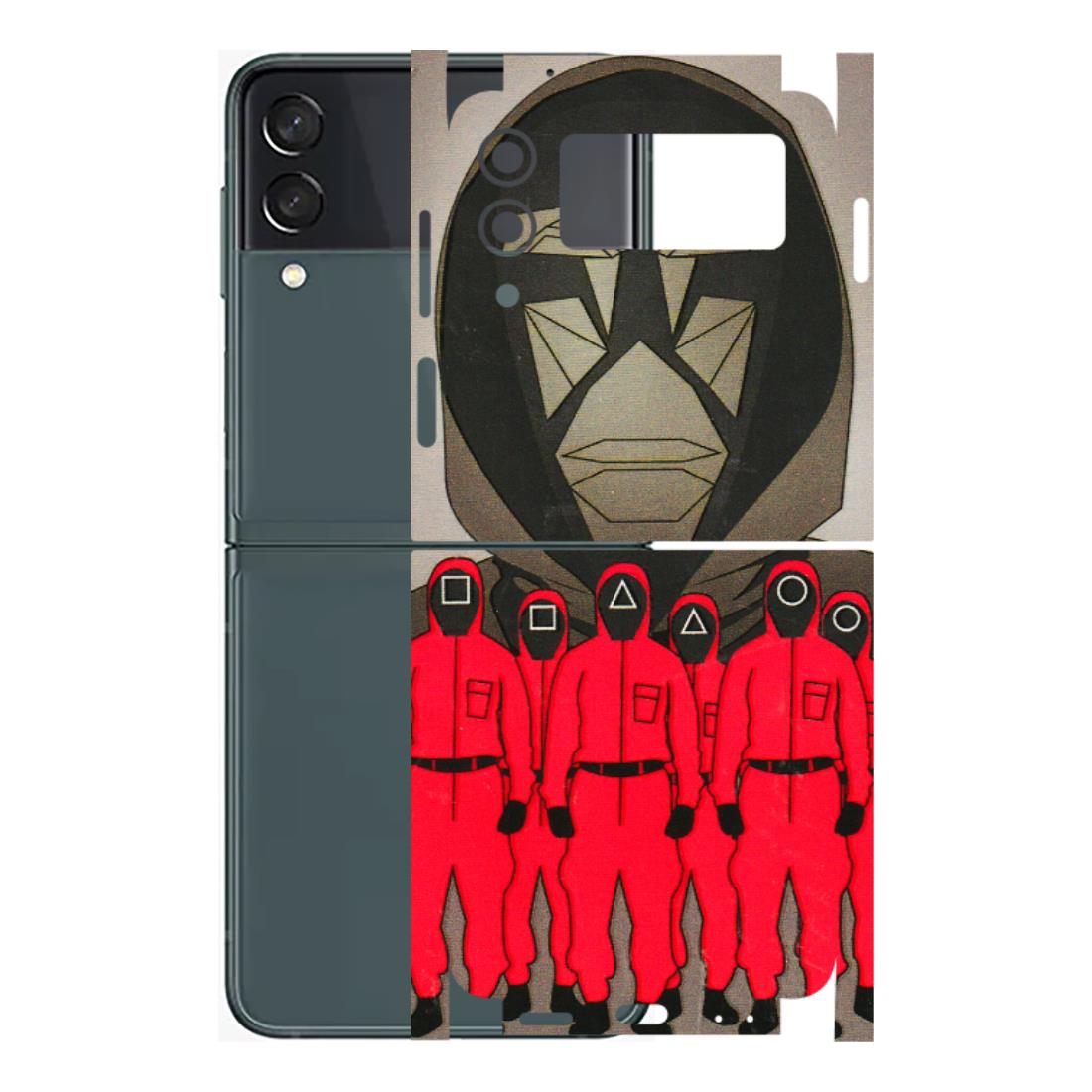 Samsung M/F/Note/Flip and C Phone Skins (All Models) - Squid Game Hero - 3D Embossed Finish (L-245) Samsung Galaxy Z Flip 3 (5G)