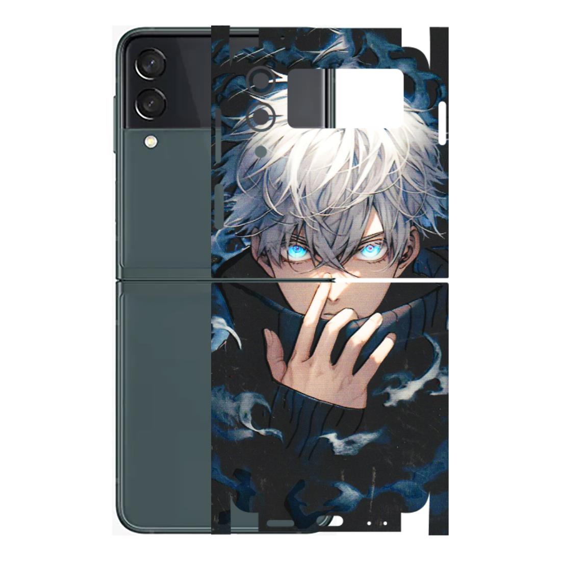 Samsung M/F/Note/Flip and C Phone Skins (All Models) - New Jujutsu Kaisen Anime - 3D Embossed Finish (L-313) Samsung Galaxy Z Flip 3 (5G)