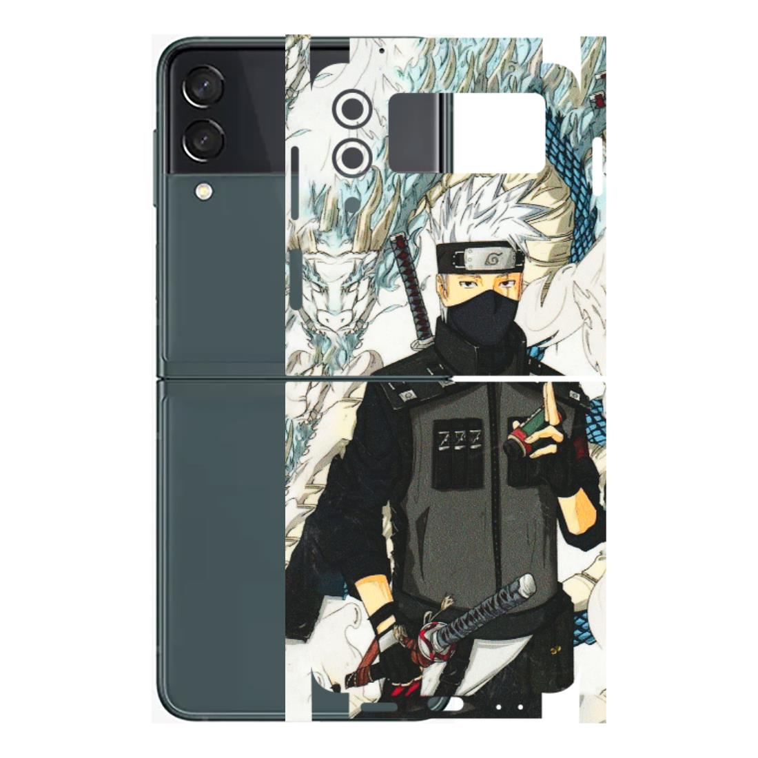 Samsung M/F/Note/Flip and C Phone Skins (All Models) - Kakashi Hatake Naruto Anime - 3D Embossed Finish (L-46) Samsung Galaxy Z Flip 3 (5G)