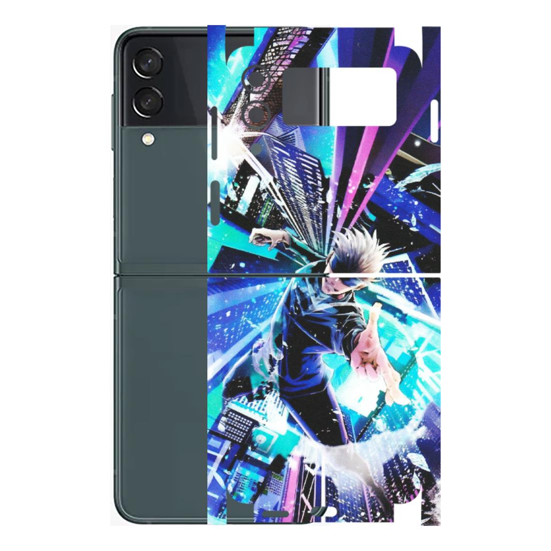 Samsung M/F/Note/Flip and C Phone Skins (All Models) - Manga Action Jujustu Kaisen Anime - Matte Finish (M-155) Samsung Galaxy Z Flip 3 (5G)