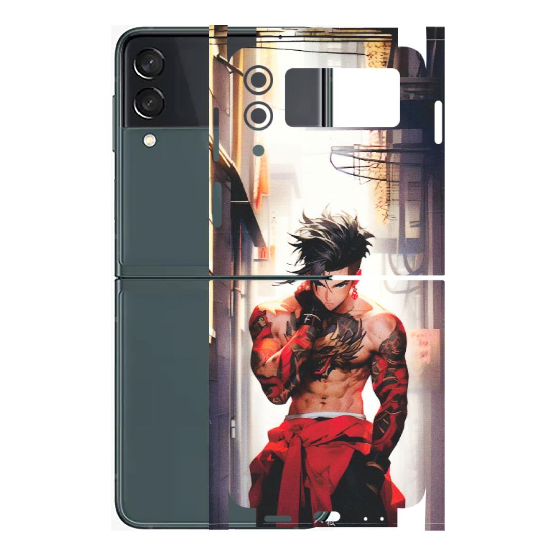 Samsung M/F/Note/Flip and C Phone Skins (All Models) - In the streets of Japan - Matte Finish (M-77) Samsung Galaxy Z Flip 3 (5G)