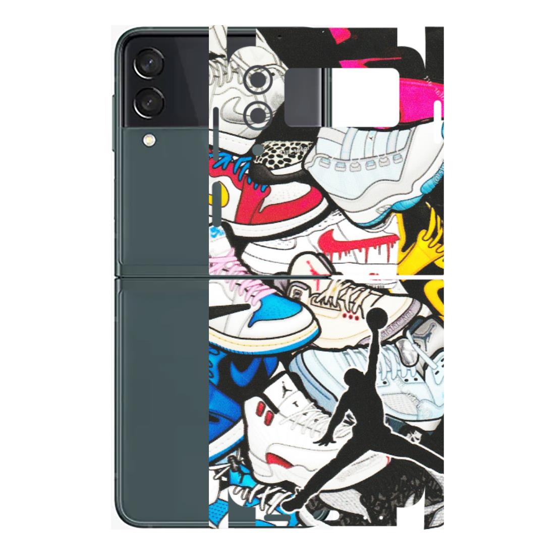 Samsung M/F/Note/Flip and C Phone Skins (All Models) - Jordan Sneakers Fan - Matte Finish (M-80) Samsung Galaxy Z Flip 3 (5G)