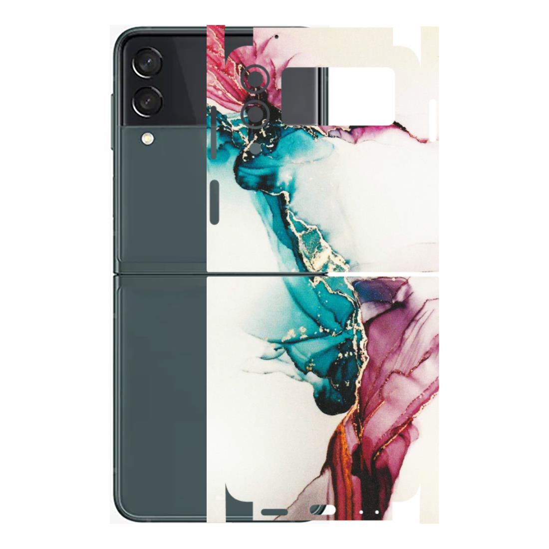 Samsung M/F/Note/Flip and C Phone Skins (All Models) - Elegant Marble - Matte Finish (M-81) Samsung Galaxy Z Flip 3 (5G)