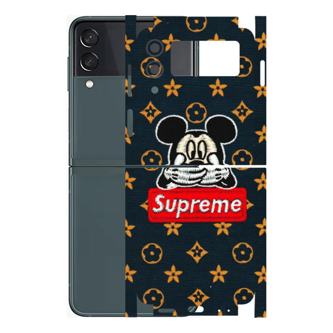 Samsung M/F/Note/Flip and C Phone Skins (All Models) - Mickey Supreme - Matte Finish (M-83) Samsung Galaxy Z Flip 3 (5G)