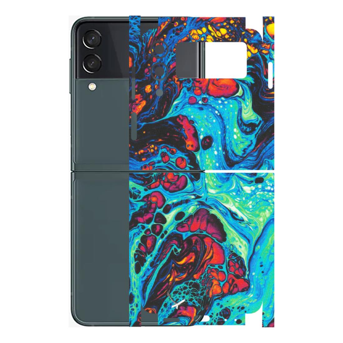 Samsung M/F/Note/Flip and C Phone Skins (All Models) - Majestic Galactic Marbel - Matte Finish (M-85) Samsung Galaxy Z Flip 3 (5G)
