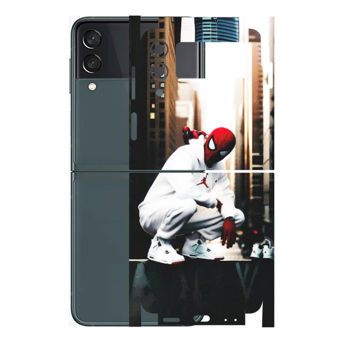 Samsung M/F/Note/Flip and C Phone Skins (All Models) - Sportsman Spider Man - Matte Finish (M-94) Samsung Galaxy Z Flip 3 (5G)