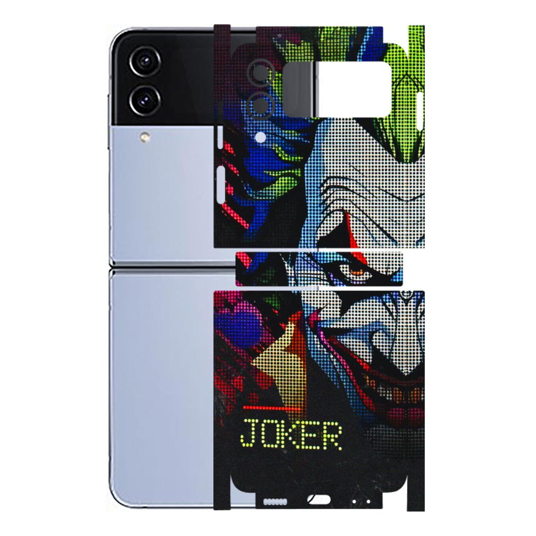 Samsung M/F/Note/Flip and C Phone Skins (All Models) - Joker Dot Matrix - 3D Embossed Finish (L-08) Samsung Galaxy Z Flip 4