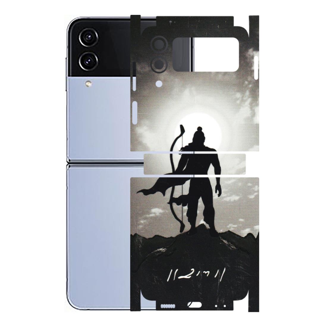 Samsung M/F/Note/Flip and C Phone Skins (All Models) - Jai Siya Ram - 3D Embossed Finish (L-200) Samsung Galaxy Z Flip 4