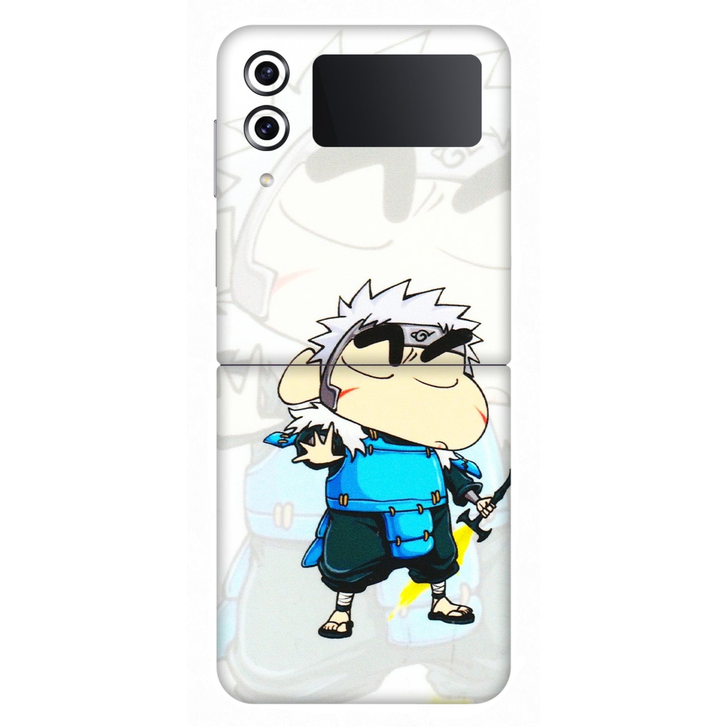 Samsung M/F/Note/Flip and C Phone Skins (All Models) - Angry Young Shinchan - 3D Embossed Finish (L-226) Samsung Galaxy Z Flip 4