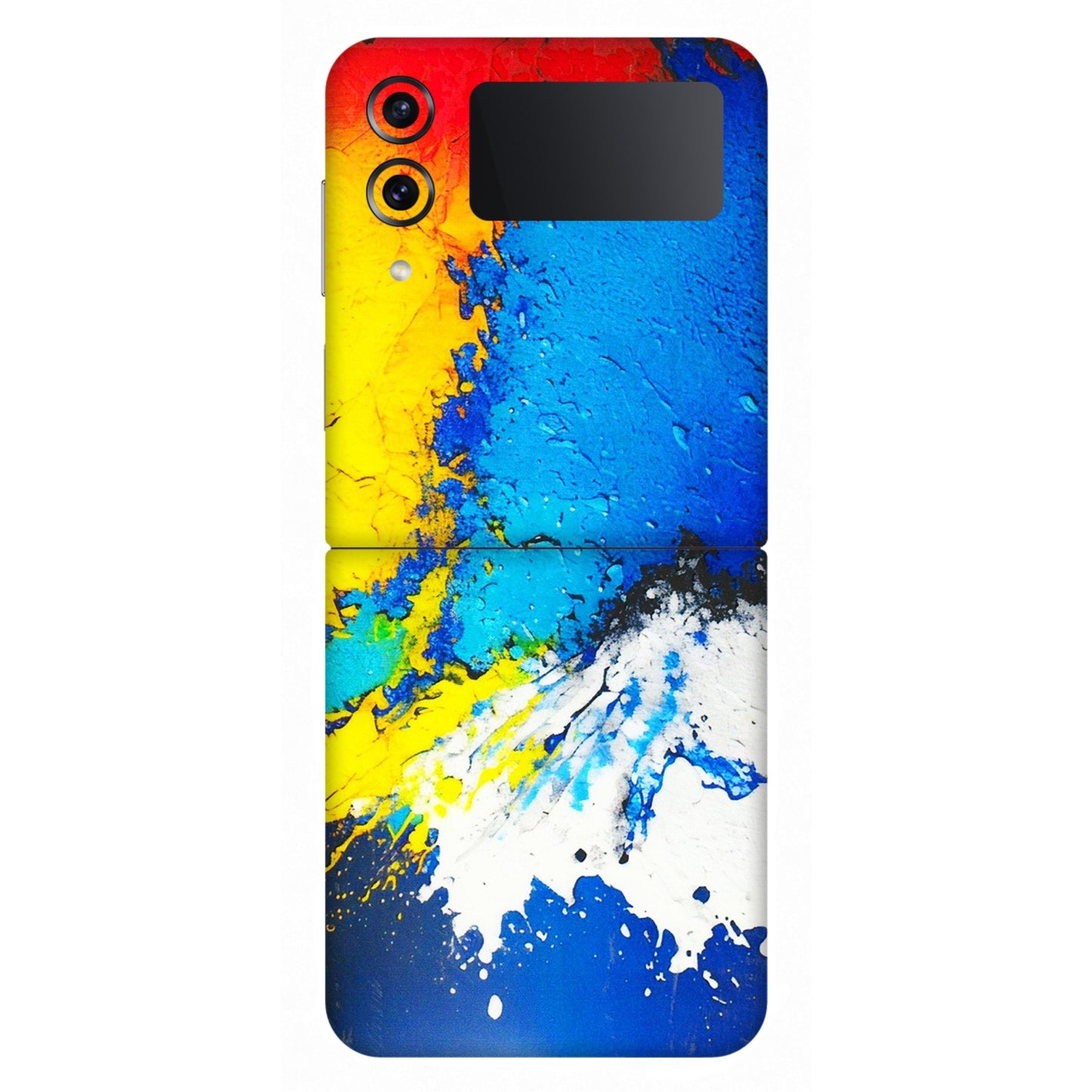 Samsung M/F/Note/Flip and C Phone Skins (All Models) - Acrylic Paint Spill - 3D Embossed Finish (L-229) Samsung Galaxy Z Flip 4