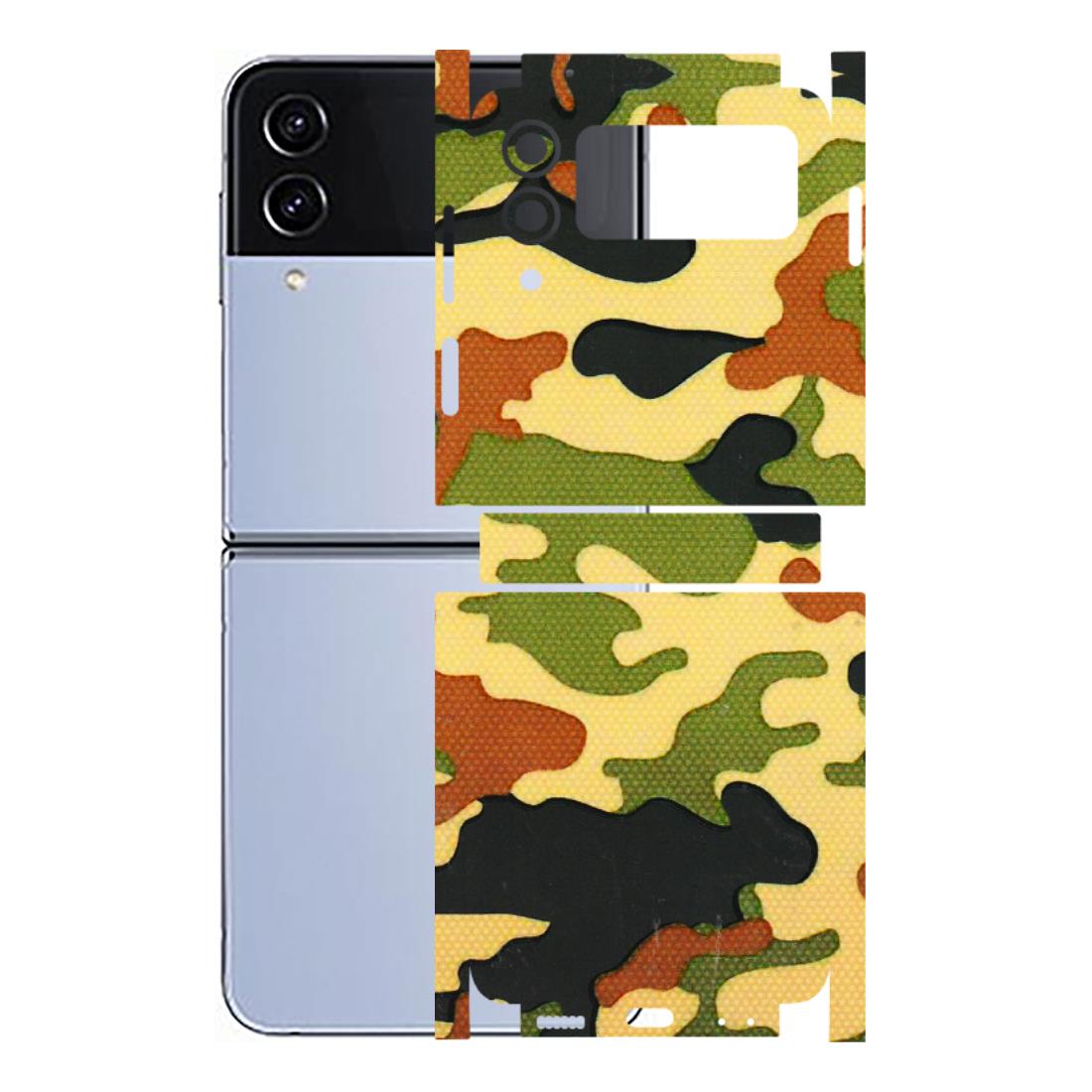 Samsung M/F/Note/Flip and C Phone Skins (All Models) - Indian Military - 3D Embossed Finish (L-234) Samsung Galaxy Z Flip 4