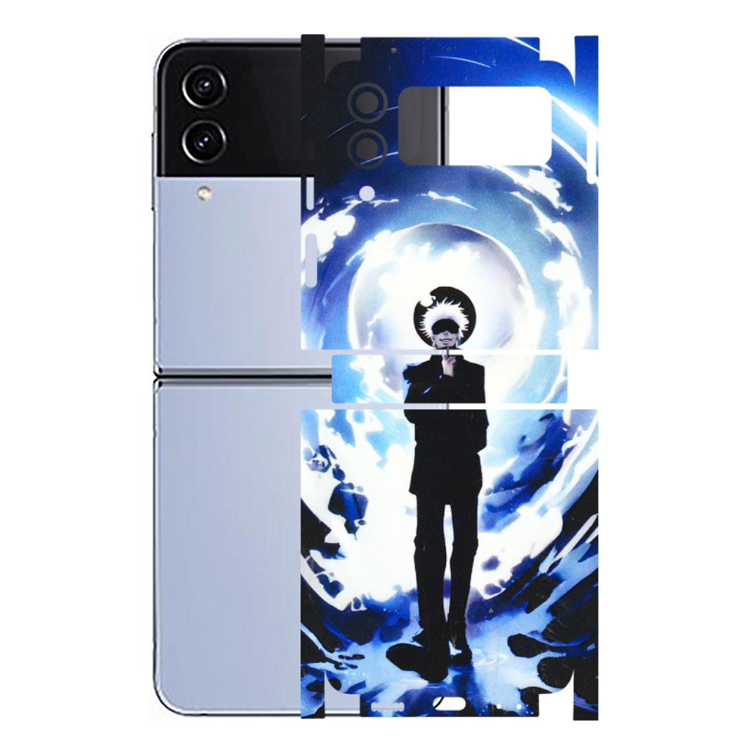 Samsung M/F/Note/Flip and C Phone Skins (All Models) - Satoru Gojo Dark Blue - 3D Embossed Finish (L-235) Samsung Galaxy Z Flip 4