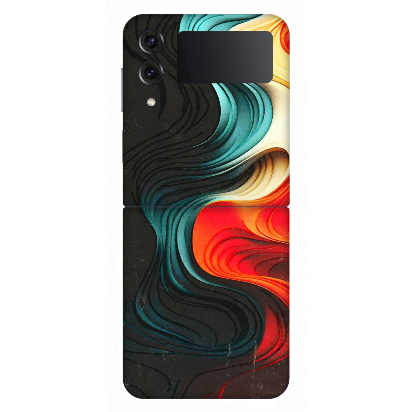 Samsung M/F/Note/Flip and C Phone Skins (All Models) - The Silky Swirl - 3D Embossed Finish (L-240) Samsung Galaxy Z Flip 4
