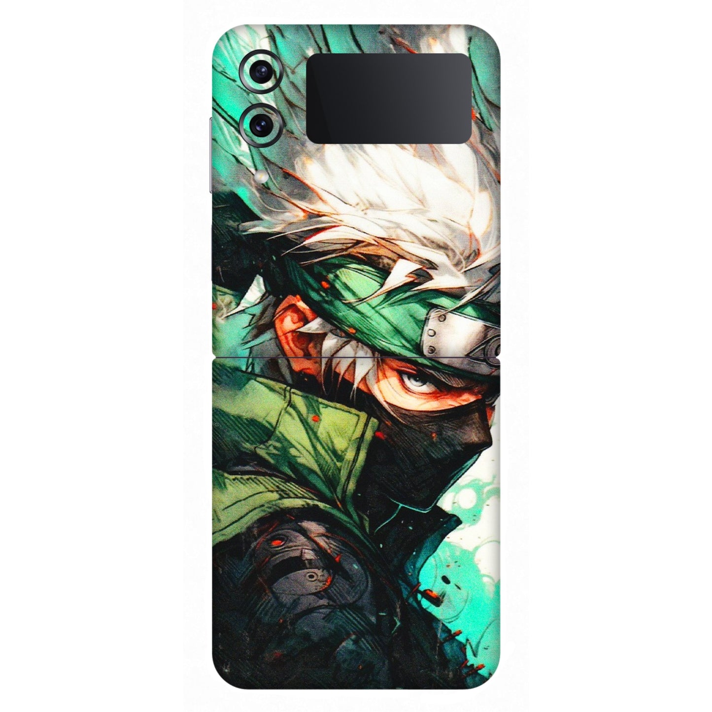 Samsung M/F/Note/Flip and C Phone Skins (All Models) - Kakashi Side Profile - 3D Embossed Finish (L-249) Samsung Galaxy Z Flip 4