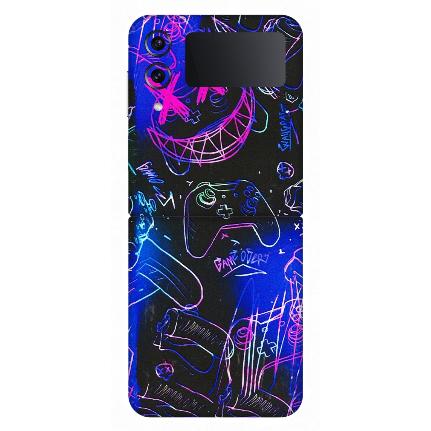 Samsung M/F/Note/Flip and C Phone Skins (All Models) - Gamers Paradise - 3D Embossed Finish (L-258) Samsung Galaxy Z Flip 4