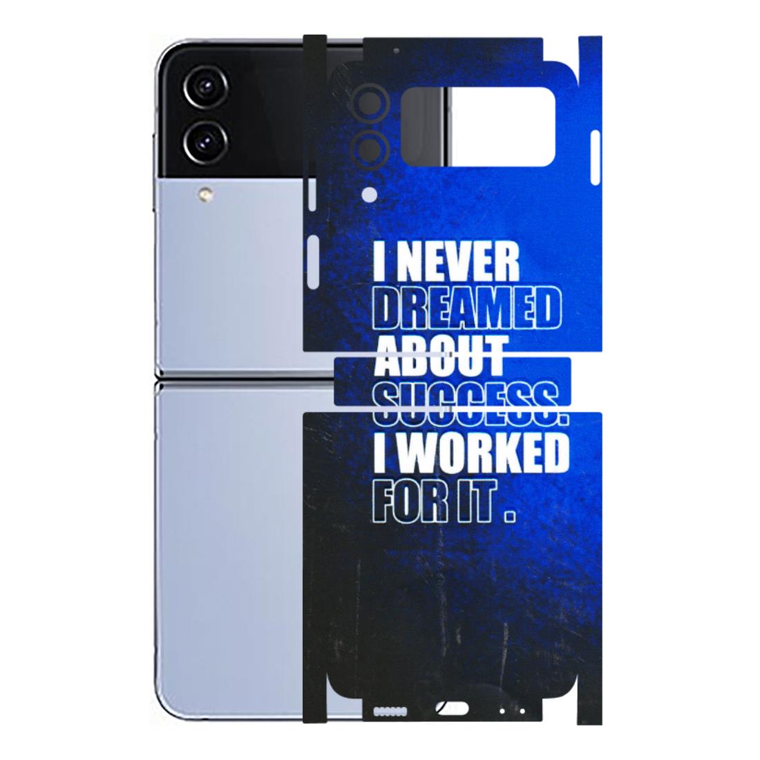 Samsung M/F/Note/Flip and C Phone Skins (All Models) - I Never Dreamed About Success - 3D Embossed Finish (L-283) Samsung Galaxy Z Flip 4
