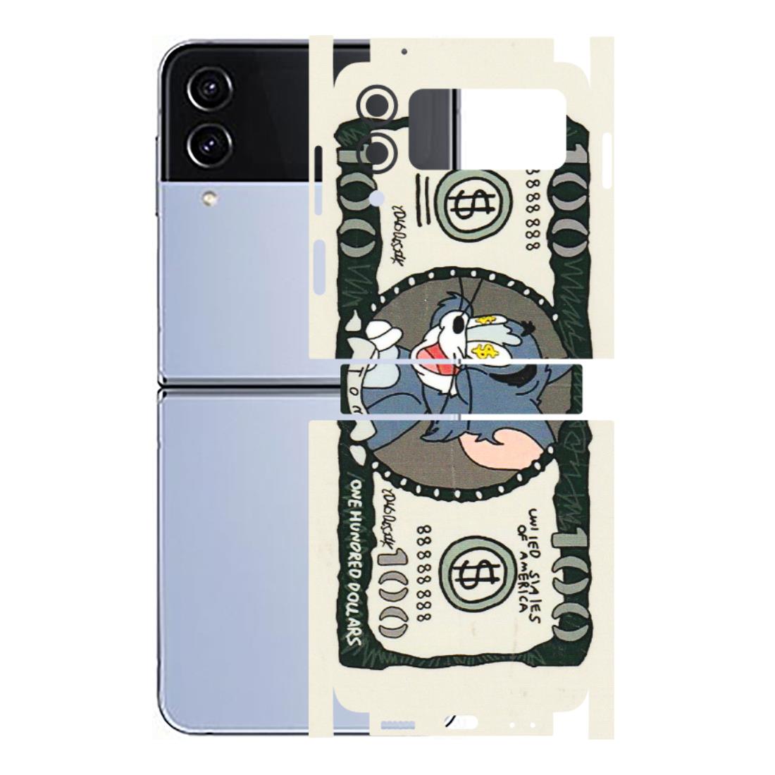 Samsung M/F/Note/Flip and C Phone Skins (All Models) - Tom Hundred Dollar - 3D Embossed Finish (L-324) Samsung Galaxy Z Flip 4