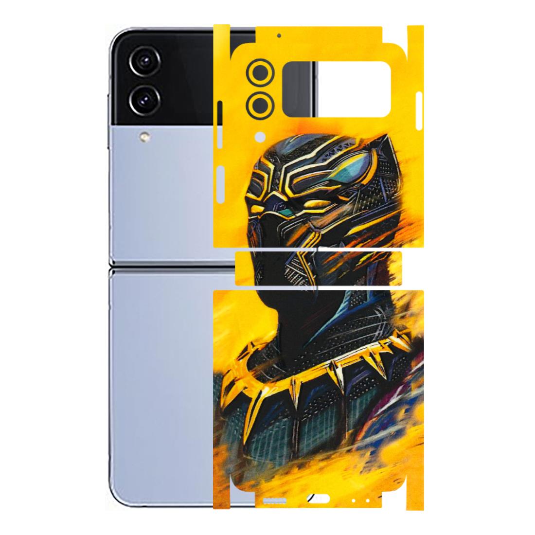 Samsung M/F/Note/Flip and C Phone Skins (All Models) - Yellow Panther - 3D Embossed Finish (L-54) Samsung Galaxy Z Flip 4