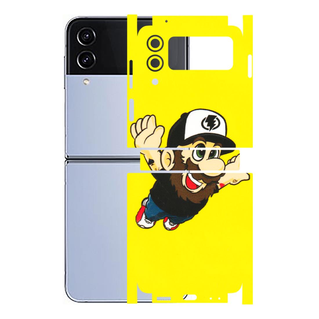 Samsung M/F/Note/Flip and C Phone Skins (All Models) - Flying Beardo - 3D Embossed Finish (L-60) Samsung Galaxy Z Flip 4