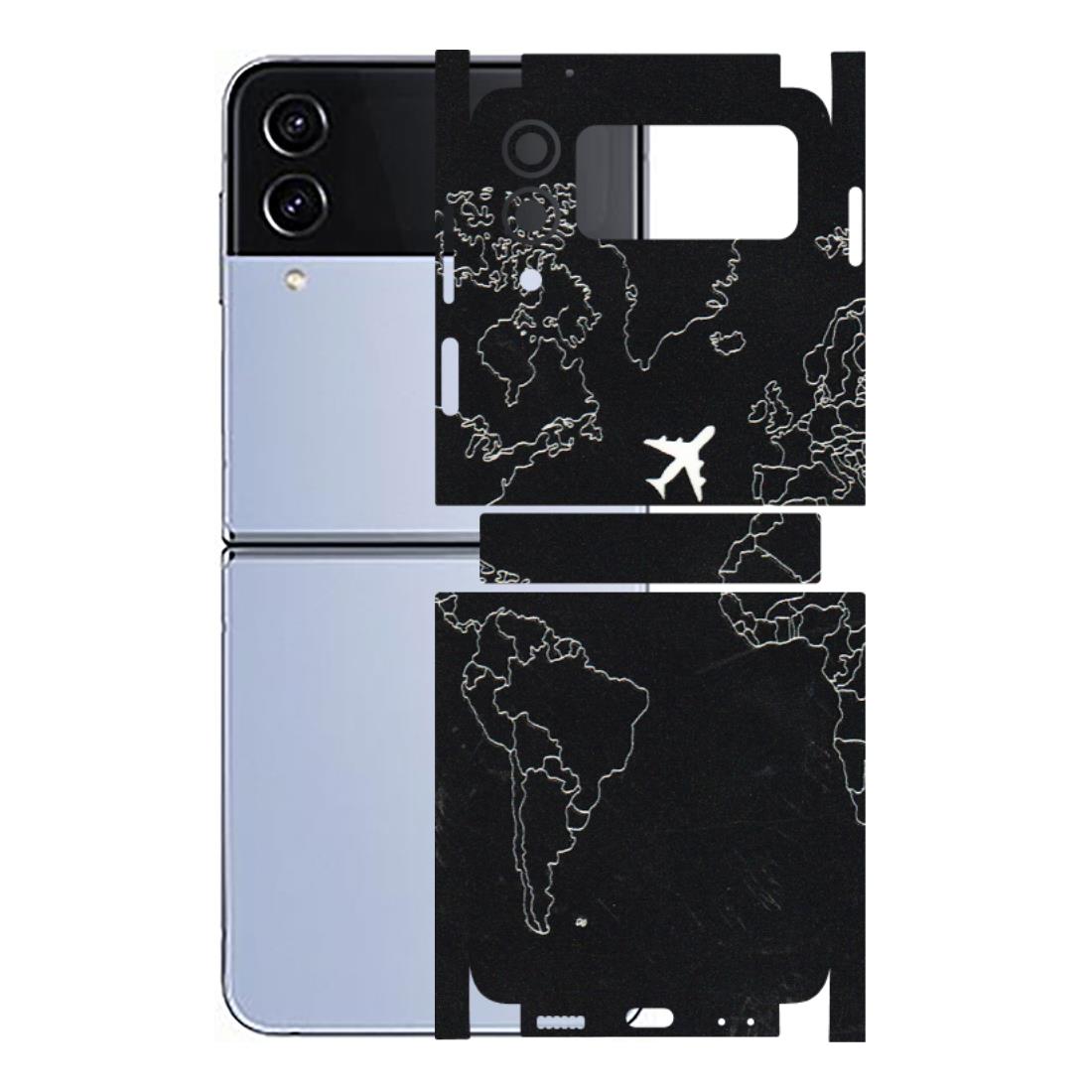 Samsung M/F/Note/Flip and C Phone Skins (All Models) - Never Ending Travel - 3D Embossed Finish (L-79) Samsung Galaxy Z Flip 4