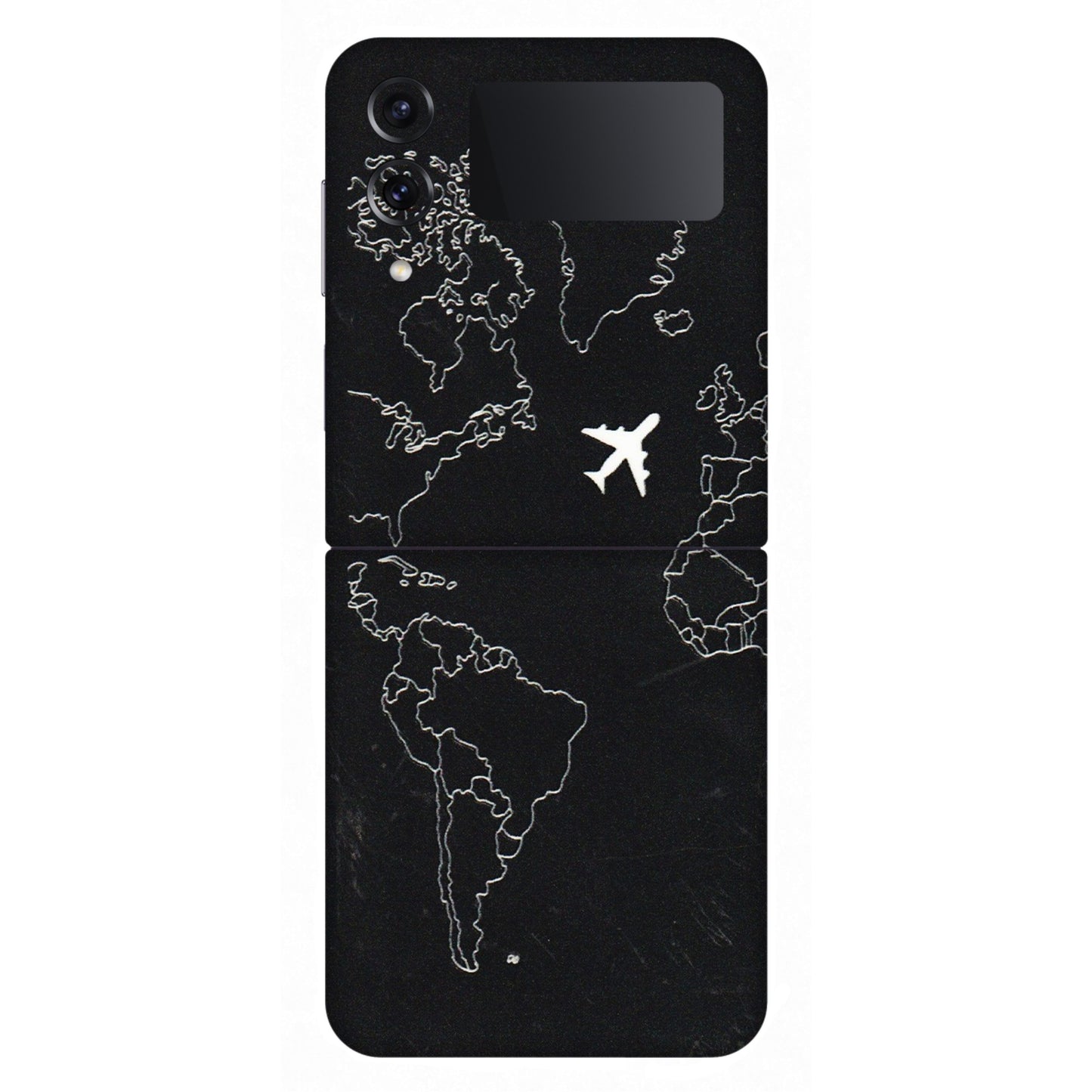 Samsung M/F/Note/Flip and C Phone Skins (All Models) - Never Ending Travel - 3D Embossed Finish (L-79) Samsung Galaxy Z Flip 4