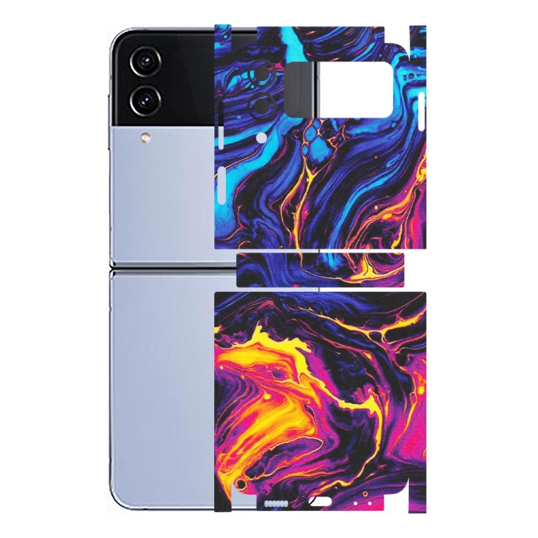 Samsung M/F/Note/Flip and C Phone Skins (All Models) - Abstract Paint Classy - Matte Finish (M-15) Samsung Galaxy Z Flip 4