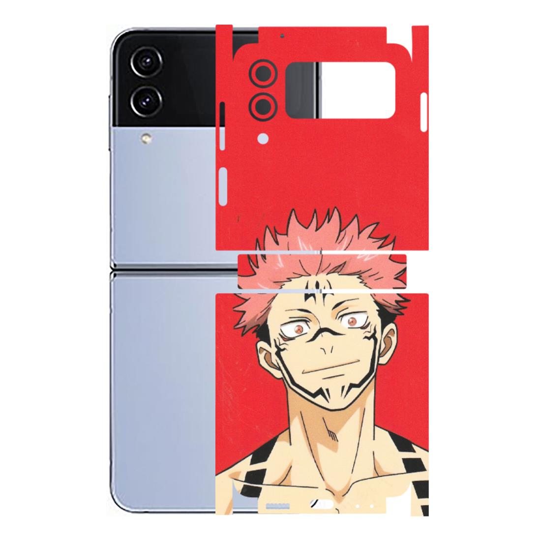 Samsung M/F/Note/Flip and C Phone Skins (All Models) - Ryomen Sukuna Fun Anime - Matte Finish (M-153) Samsung Galaxy Z Flip 4