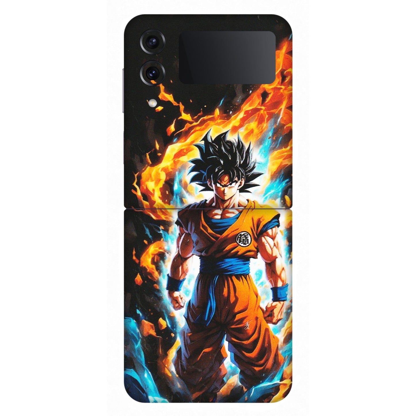 Samsung M/F/Note/Flip and C Phone Skins (All Models) - Goku Transformation Anime - Matte Finish (M-159) Samsung Galaxy Z Flip 4