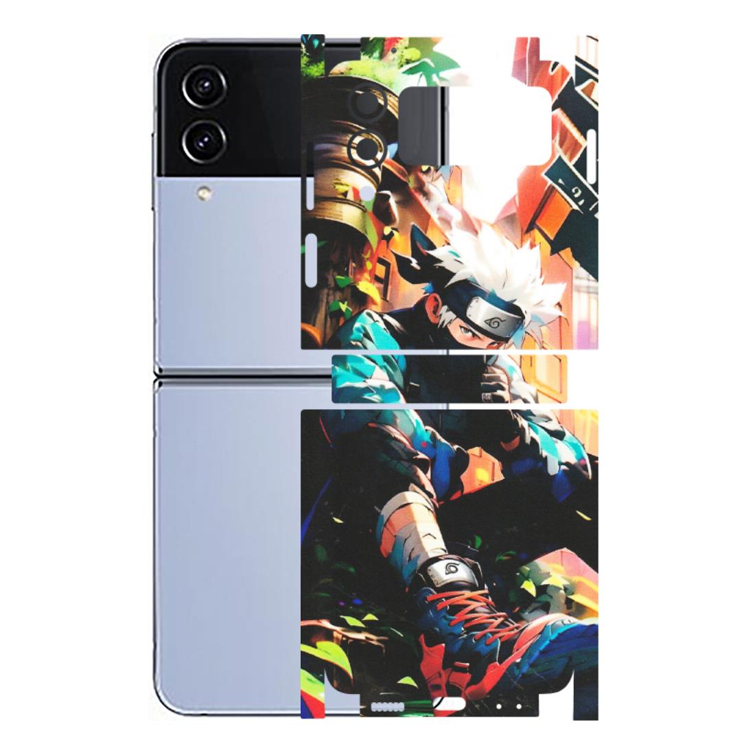 Samsung M/F/Note/Flip and C Phone Skins (All Models) - Ash & Pikachu - Matte Finish (M-26) Samsung Galaxy Z Flip 4
