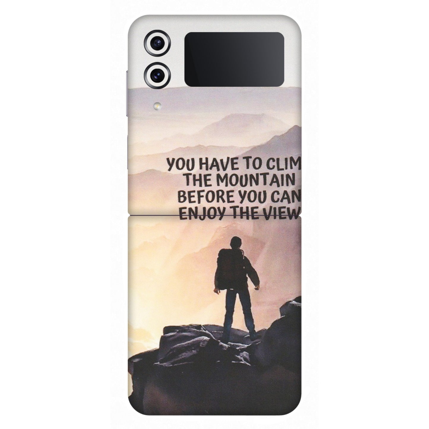 Samsung M/F/Note/Flip and C Phone Skins (All Models) - Motivational Hiking Mountain - Matte Finish (M-28) Samsung Galaxy Z Flip 4
