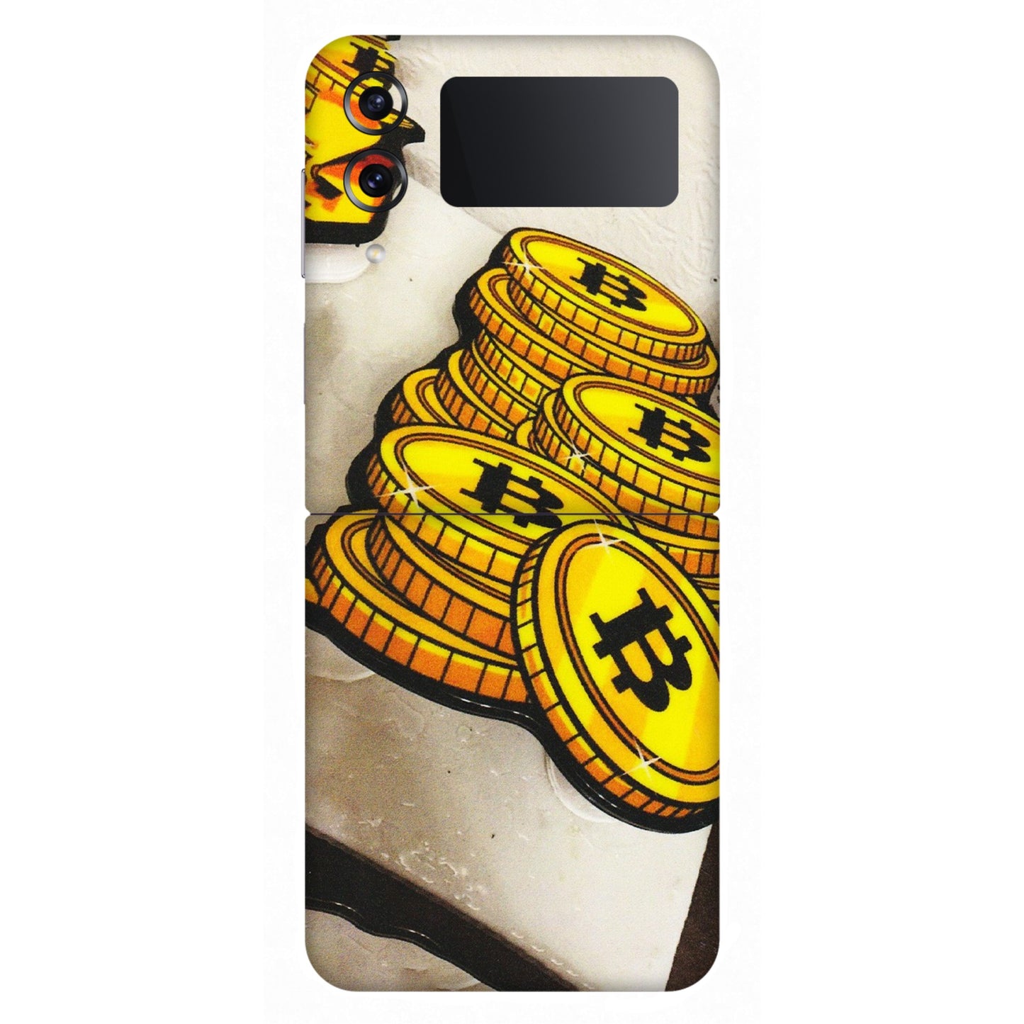 Samsung M/F/Note/Flip and C Phone Skins (All Models) - Billionaire Bitcoin Collection - Matte Finish (M-92) Samsung Galaxy Z Flip 4