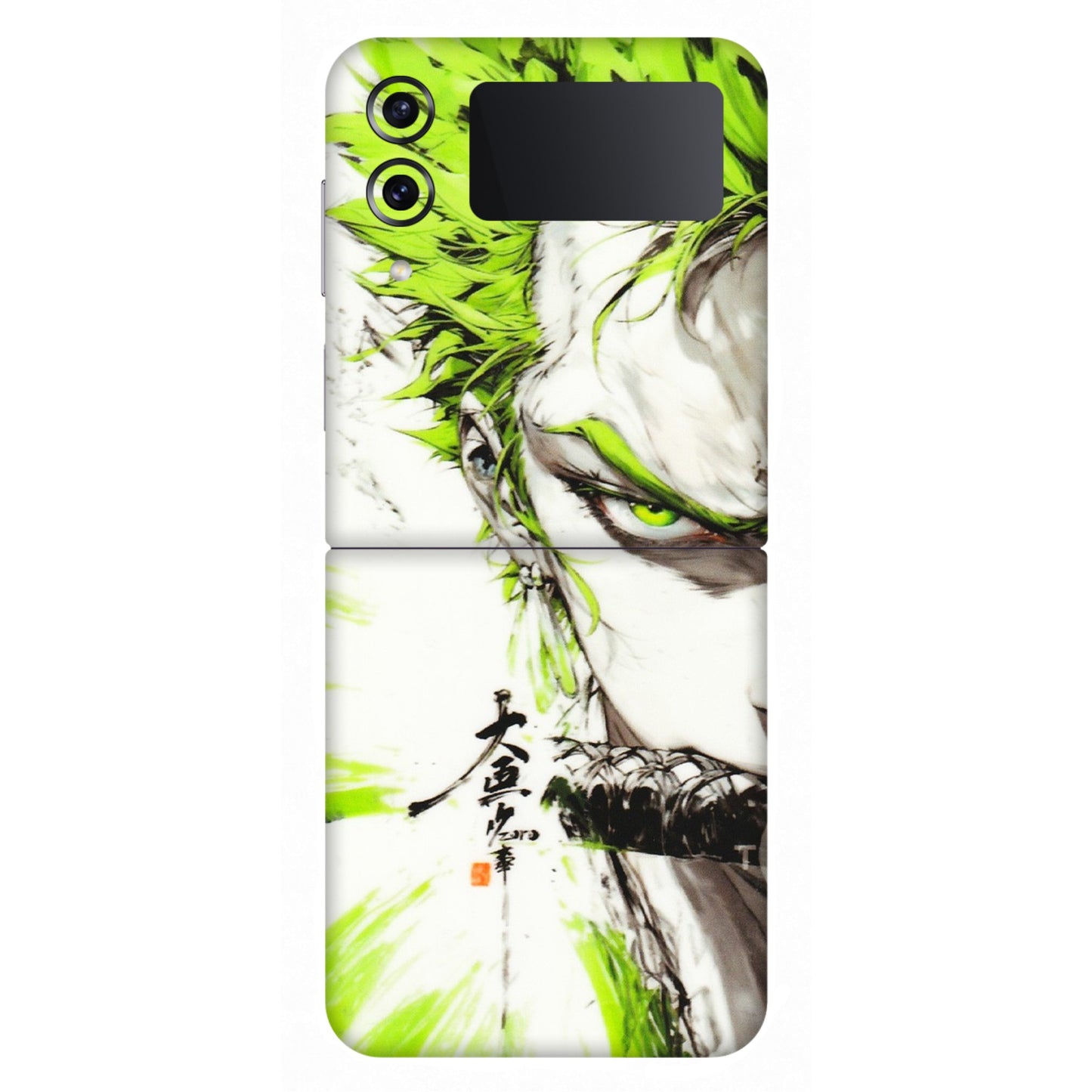Samsung M/F/Note/Flip and C Phone Skins (All Models) - Roro Taku Anime - Transparent Finish (T-18) Samsung Galaxy Z Flip 4