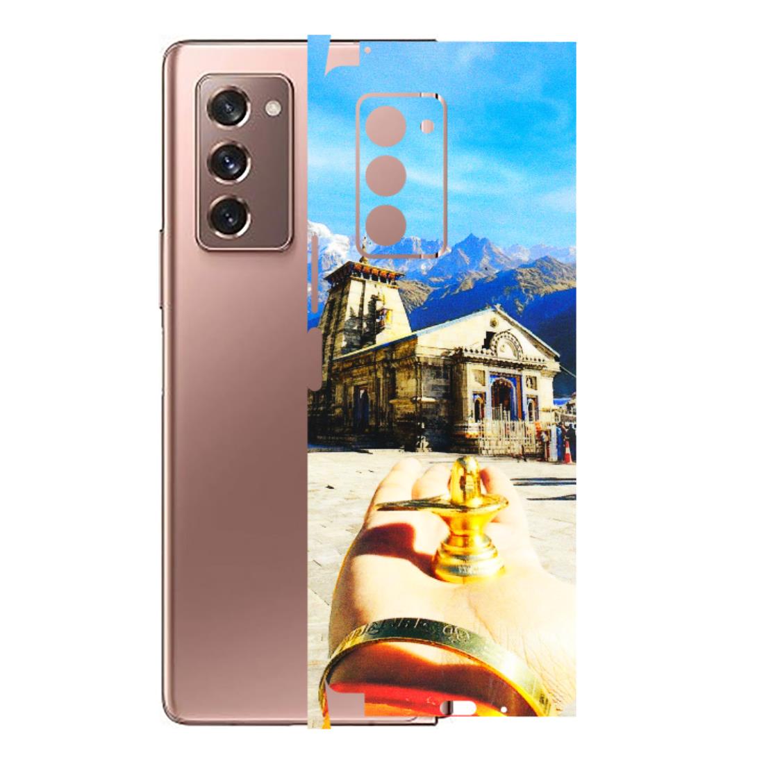 Samsung M/F/Note/Flip and C Phone Skins (All Models) - Beauty of Kedarnath - 3D Embossed Finish (L-108) Samsung Galaxy Z Fold 2