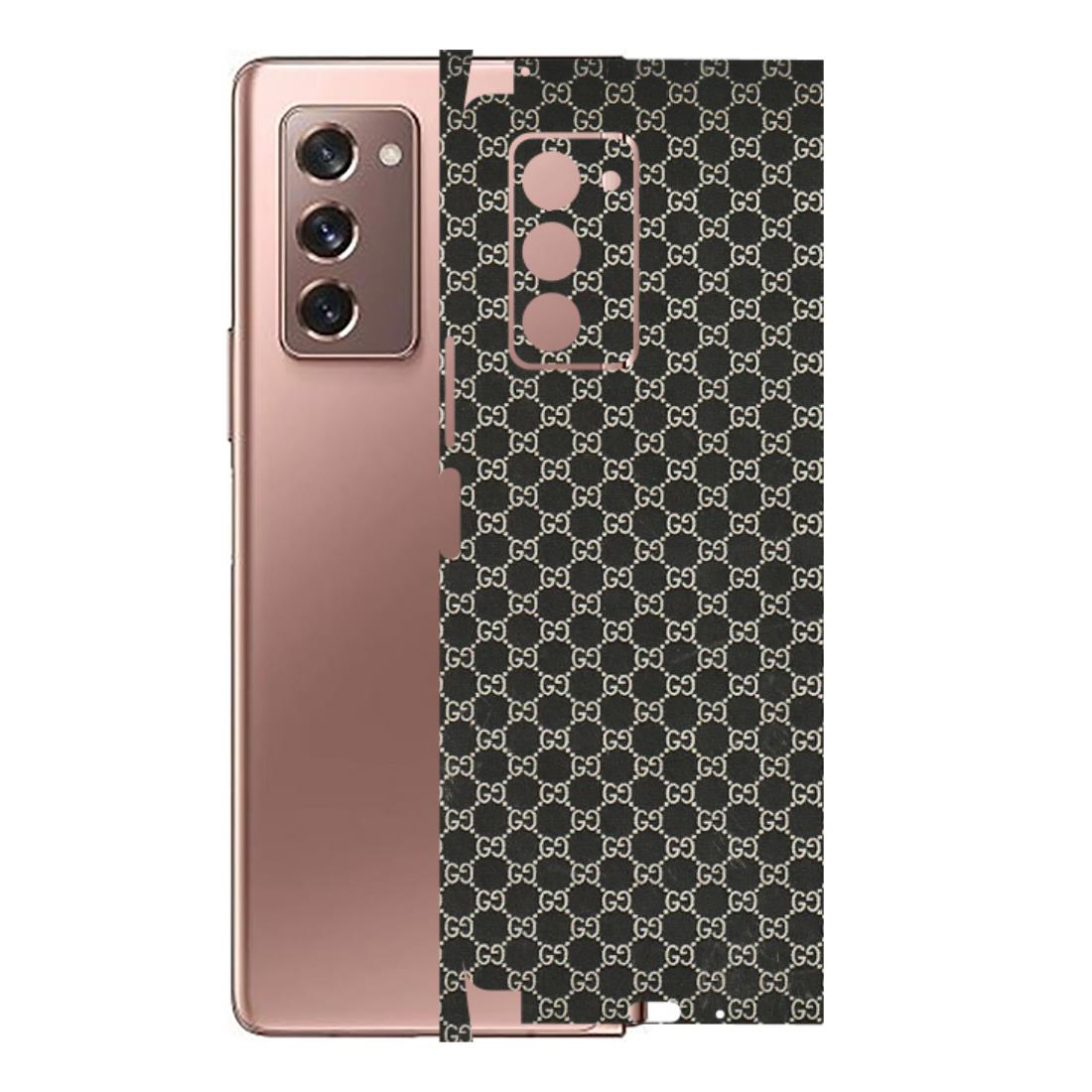 Samsung M/F/Note/Flip and C Phone Skins (All Models) - Black G Print - 3D Embossed Finish (L-109) Samsung Galaxy Z Fold 2