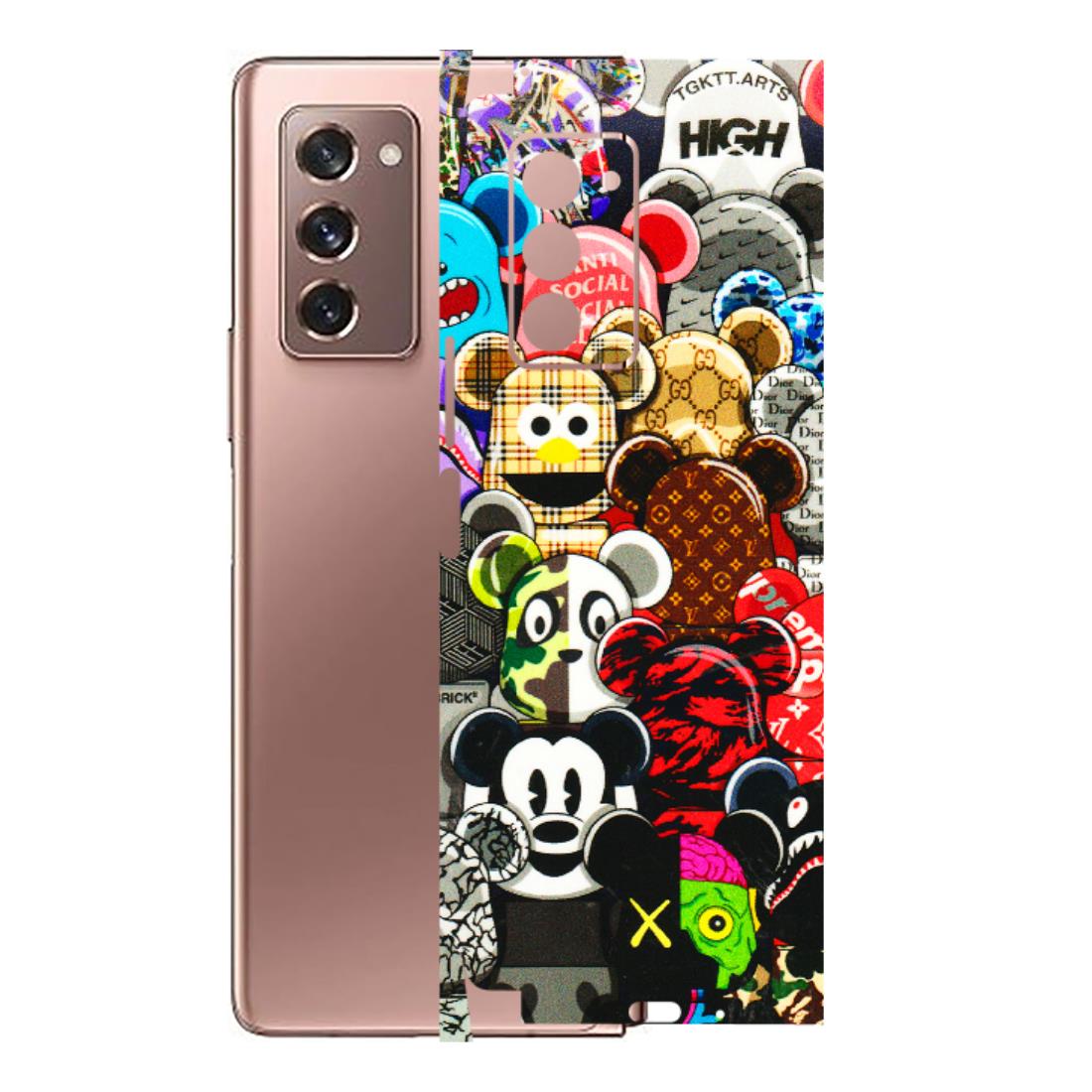 Samsung M/F/Note/Flip and C Phone Skins (All Models) - More Mickey Mouses - 3D Embossed Finish (L-118) Samsung Galaxy Z Fold 2
