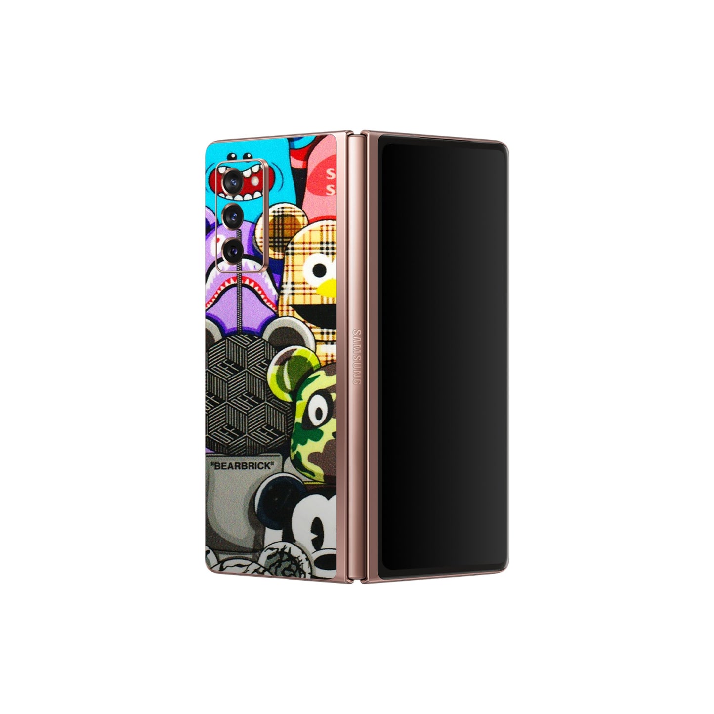 Samsung M/F/Note/Flip and C Phone Skins (All Models) - More Mickey Mouses - 3D Embossed Finish (L-118) Samsung Galaxy Z Fold 2