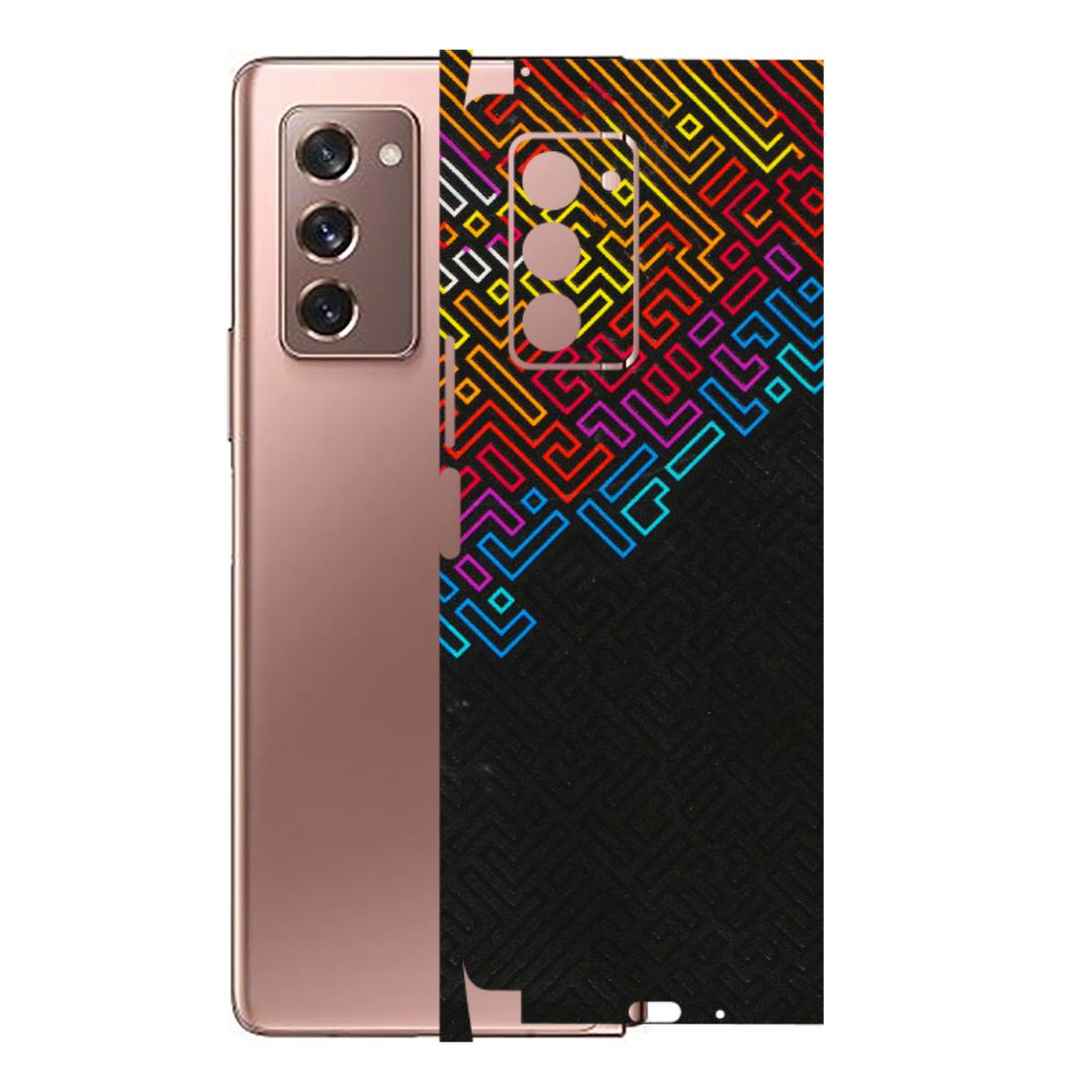 Samsung M/F/Note/Flip and C Phone Skins (All Models) - Dotme Pattern Art - 3D Embossed Finish (L-121) Samsung Galaxy Z Fold 2