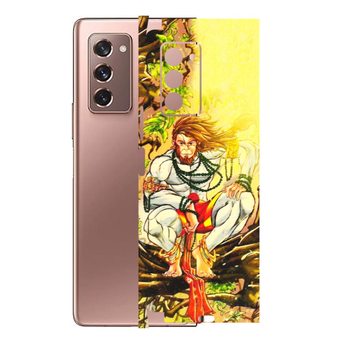 Samsung M/F/Note/Flip and C Phone Skins (All Models) - Lord Hanuman - 3D Embossed Finish (L-152) Samsung Galaxy Z Fold 2