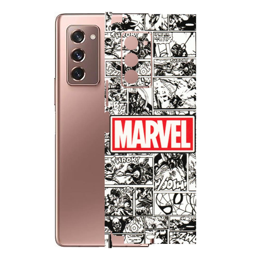 Samsung M/F/Note/Flip and C Phone Skins (All Models) - Marvel Comic - 3D Embossed Finish (L-171) Samsung Galaxy Z Fold 2