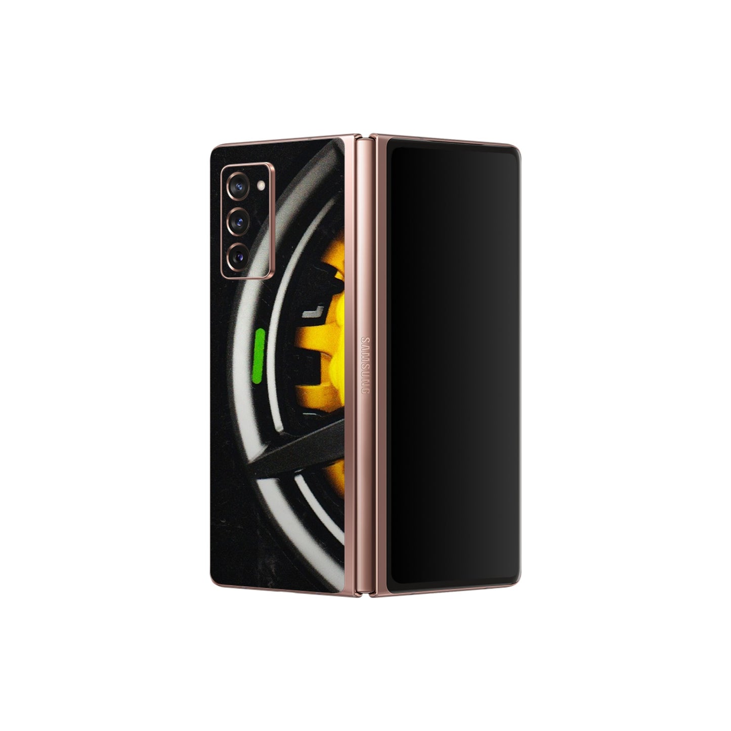 Samsung M/F/Note/Flip and C Phone Skins (All Models) - Ferrari Wheel Alloy - 3D Embossed Finish (L-173) Samsung Galaxy Z Fold 2