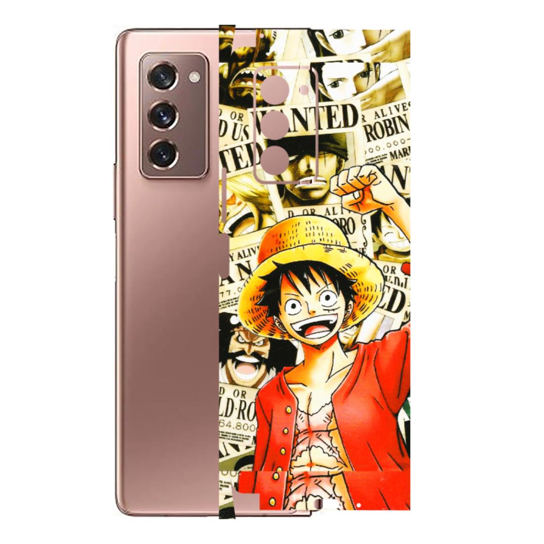 Samsung M/F/Note/Flip and C Phone Skins (All Models) - Luffy Anime - 3D Embossed Finish (L-177) Samsung Galaxy Z Fold 2